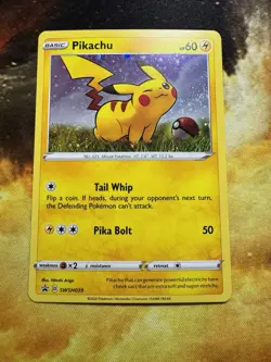Pokemon TCG Pikachu SWSH039 Black Star Promo - Holo Foil Near Mint - Mint Card - Image 3