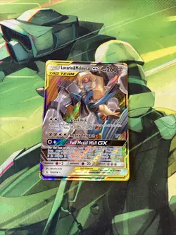 Pokemon Lucario and Melmetal GX SM Unbroken Bonds Card 120/214 Tag Team - Image 1