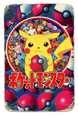 1998 Vintage Snorlax/Porygon 10 of Hearts Pokemon Televi-kun Poker Playing Card - Image 3
