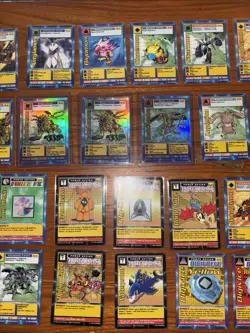 Lot of 98 Bandai Digimon Trading Cards (1999-2001) Good Condition - Image 1