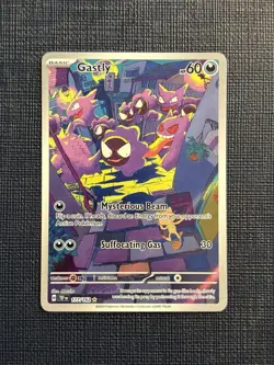 Pokemon Gastly Illustration Rare IR Holo Card 177/162 Temporal Forces NM-NM+ - Image 1