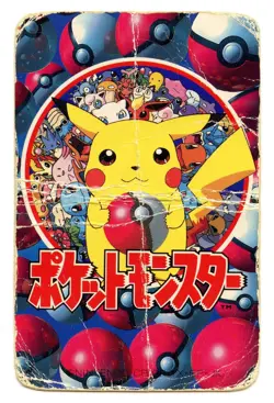 1998 Vintage Eevee/Vaporeon 8 of Hearts Pokemon Televi-kun Poker Playing Card - Image 3