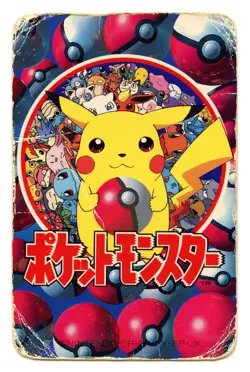 1998 Vintage Lapras/Ditto 7 of Hearts Pokemon Televi-kun Poker Playing Card - Image 3