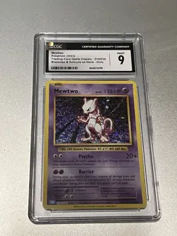 Pokemon Mewtwo TCG Classic Collection Holo Card CLB 014/034 CGC 9 - Image 1