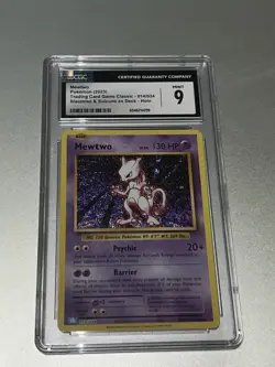 Pokemon Mewtwo TCG Classic Collection Holo Card CLB 014/034 CGC 9 - Image 2