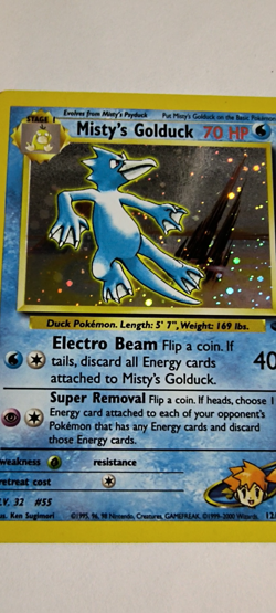 LP - Misty's Golduck 12/132 Gym Challenge Rare Holo Pokemon Card - Image 2