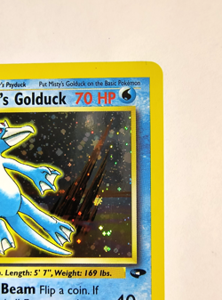LP - Misty's Golduck 12/132 Gym Challenge Rare Holo Pokemon Card - Image 4