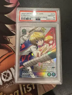 Union Arena Kurapika card Fest Winner Promo - Image 1