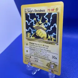 Lt. Surge's Electabuzz 6/132 Holo Rare Gym Heroes Pokemon Card - Image 3