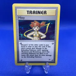Pokemon TCG Misty Trainer 18/132 Gym Heroes Holo Rare Card - Image 1