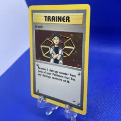Pokemon TCG Brock Trainer Holo Rare Card 15/132 WOTC Gym Heroes - Image 3