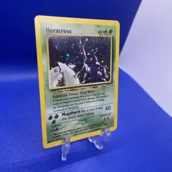 Pokemon TCG Heracross Neo Genesis Holo Card 6/111 Unlimited Rare LP - Image 2