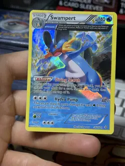 Swampert 36/160 XY Primal Clash 2015 Full Art Holo Pokemon Card TCG - Image 3