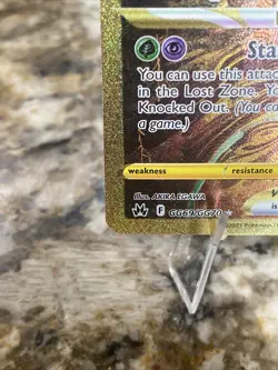 Pokemon Giratina VSTAR Crown Zenith Gold Full Art Card GG69/GG70 Near Mint - Image 4