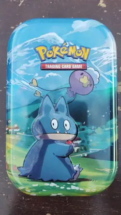 Pokemon TCG Sinnoh Stars Mini Tin Munchlax Drifloon - 2 Packs + Coin + Art Card - Image 1
