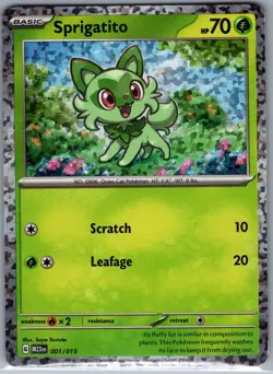 Sprigatito 001/015 Holo McDonald's Promos 2023 - Pokemon Card - NM - Image 1