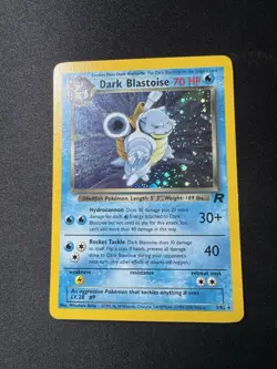 Pokemon Dark Blastoise TCG Team Rocket 3/82 Holo Unlimited Rare Card LP - Image 1