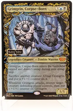 Mtg - Grimgrin, Corpse-Born - Serialized Foil 020 - NM - Image 1