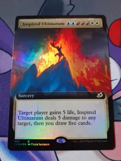 (LP) Inspired Ultimatum - Borderless Foil - MtG: IKO - Image 1