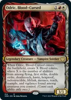 Odric, Blood-Cursed x1 1x Showcase Innistrad: Crimson Vow NM MTG - Image 1