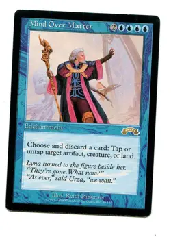 1x mtg Mind Over Matter Exodus Magic: the Gathering EX+ Condition - Image 1