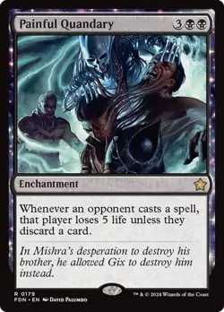 NM Painful Quandary, MTG, Foundations, Magic the Gathering, 179 - Image 1