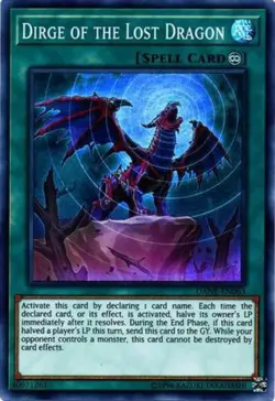 Dirge of the Lost Dragon - DANE-EN063 - Super Rare - Unlimited Edition - Near Mi - Image 1