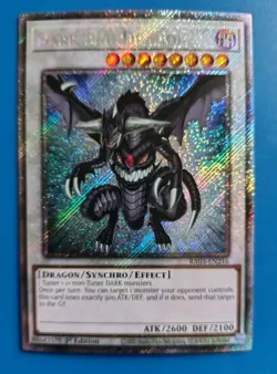 Near Mint Yugioh Dark End Dragon Platinum Secret Rare RA03-EN216 - Image 1