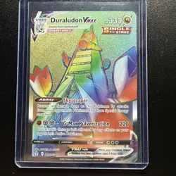 Duraludon VMAX 219/203 Rainbow Secret Rare Evolving Skies Pokemon Card Mint #9 - Image 1