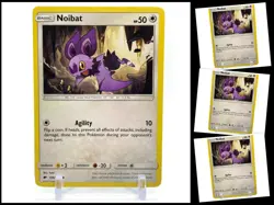 Pokemon Sun & Moon Burning Shadows 109/147 Noibat 4X Mint/NM 4 Cards Playset X4 - Image 1