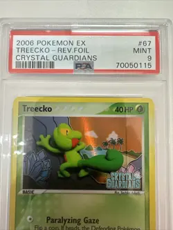 Pokemon 2006 Treecko Reverse Foil 67/100 ex Crystal Guardians - PSA 9 Card 18 - Image 2