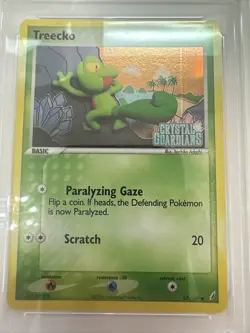 Pokemon 2006 Treecko Reverse Foil 67/100 ex Crystal Guardians - PSA 9 Card 18 - Image 3
