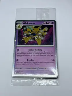 Pokemon Card TCG Alakazam Cosmos 082/167 Blister Exclusives Holo Sealed SWIRL 🌀 - Image 1