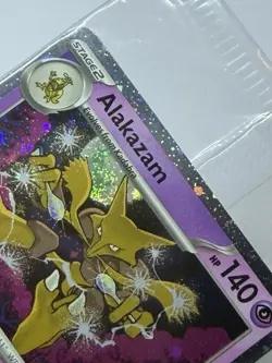 Pokemon Card TCG Alakazam Cosmos 082/167 Blister Exclusives Holo Sealed SWIRL 🌀 - Image 3