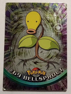 POKEMON BELLSPROUT #69 TOPPS TV ANIMATION EDITION BLUE LOGO 1999 FOIL CARD NM/LP - Image 1
