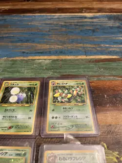 Pokemon Japanese Card Lot X4 Holos All Nice Vintage Old Back Pocket Monster Foil - Image 3