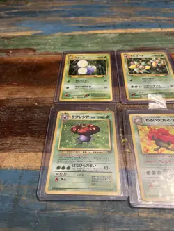 Pokemon Japanese Card Lot X4 Holos All Nice Vintage Old Back Pocket Monster Foil - Image 4