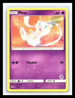 💥 Pokemon Card Mew 32/68 MEWTWO STAMP | Hidden Fates Hidden Fates | - Image 1
