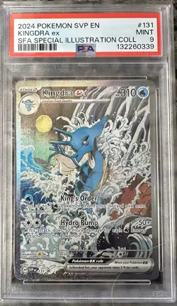 Pokemon Kingdra EX 131 Scarlet & Violet Promo Holo Card PSA 9 - Image 1