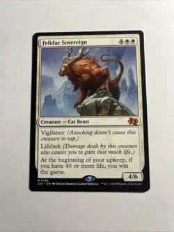 Felidar Sovereign - Foundations Jumpstart MTG Plus Bonus Card!!! - Image 1