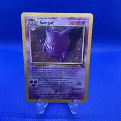 Pokemon TCG Gengar Fossil Holo Card 5/62 Unlimited Rare LP/MP - Image 1