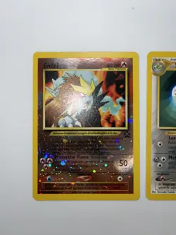 Pokemon Entei Promo And Scizor Promo Black star Promo Cards Vintage LP - Image 2