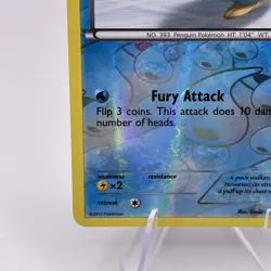 Piplup 27/108 Reverse Holo Black & White Dark Explorers Pokemon Card 2012 - Image 4