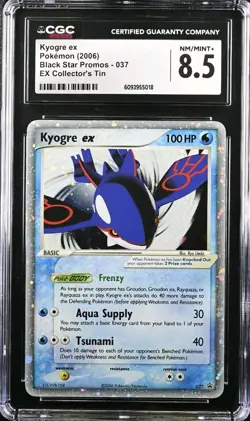 Kyogre ex 2006 Black Star Promos 037 Holo Pokemon Card CGC 8.5 - Image 1