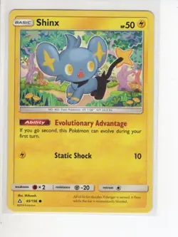 SHINX ULTRA PRISM POKEMON CARD 45/156 LP - Image 1
