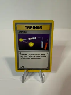 GERMAN Item Finder Pokemon Base Set First Edition Pokemon Card - Image 1