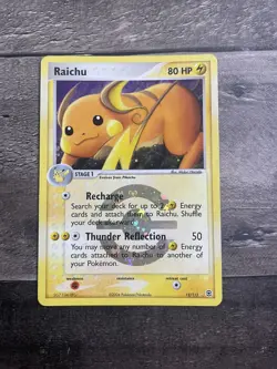 Raichu 12/112 FireRed & LeafGreen Reverse Holo Rare Pokemon Trading Card Game - Image 1