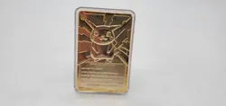 PIKACHU Pokemon 23K Gold Plated Trading Card 1999 Burger King Limited Edition - Image 2