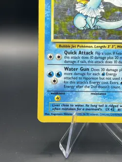 Pokemon TCG Vaporeon Holo Card 12/64 Vintage Jungle Set Unlimited Holo Rare - Image 4