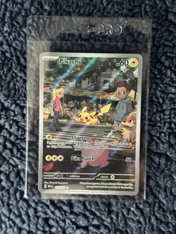 2023 Pokemon SV2a Pikachu Art Rare Card 173/165 AR PSA 10 Gem Mint - Image 1